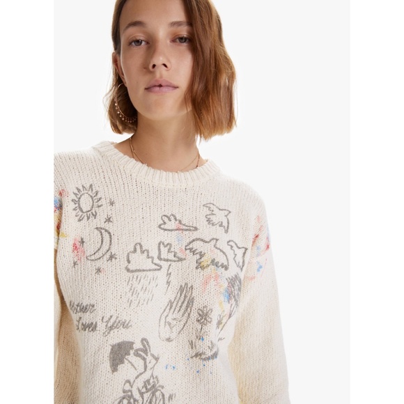 Mother Paint Splatter Doodle Sweater - Picture 2 of 10